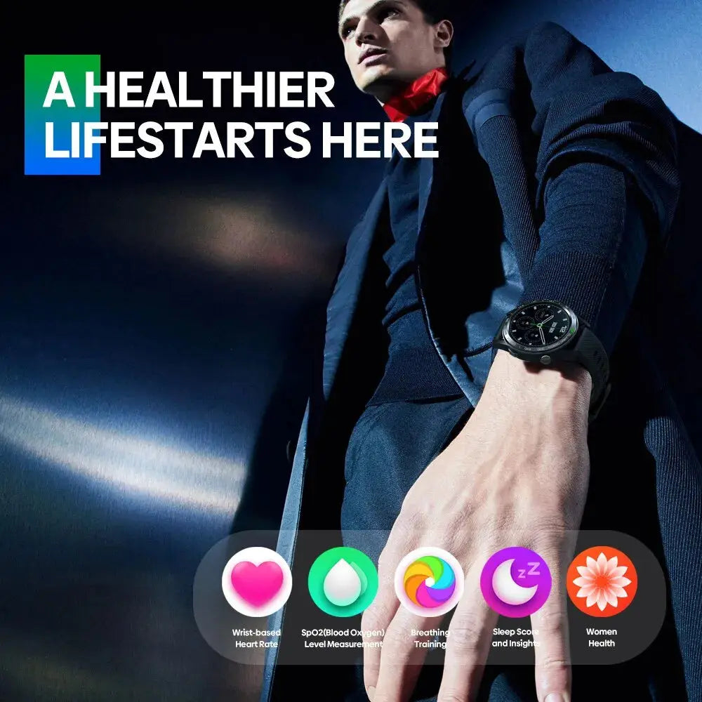 Smartwatch mit Ultra HD IPS Display, Bluetooth Anrufen, 24 Stunden Gesundheitsüberwachung Smartwatch mit Ultra HD IPS Display, Bluetooth Anrufen, 24 Stunden Gesundheitsüberwachung